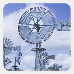 VS, Indiana, Kendallville: Midden, Amerika 2 Vierkante Sticker