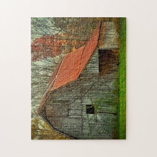 VS, Indiana. landschap op het platteland, met wijn Legpuzzel (Verticaal)