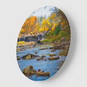 VS, Indiana. Recreatie van de Cataract-Herfst-staa Grote Klok (Hoek)