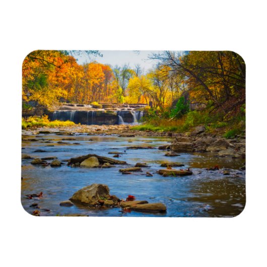 VS, Indiana. Recreatie van de Cataract-Herfst-staa Magneet (Horizontaal)