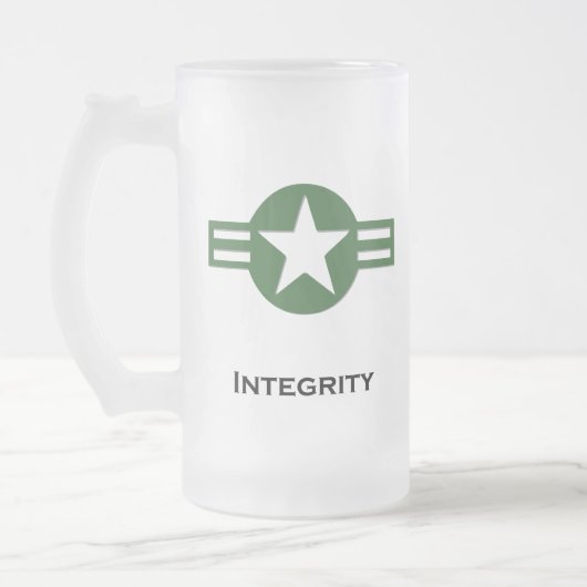 VS Integriteit Groen Matglas Bierpul (Links)