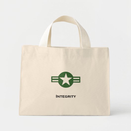 VS Integriteit Groen Mini Tote Bag (Voorkant)
