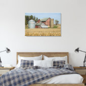 VS, IOWA, Froelich: oud boerderij Canvas Afdruk (Insitu (Slaapkamer))