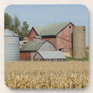 VS, IOWA, Froelich: Oude boerderij Bier Onderzetter