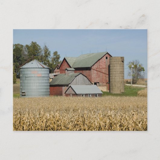 VS, IOWA, Froelich: Oude boerderij Briefkaart (Voorkant)