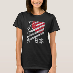 VS Japan Vlag T-Shirt Amerikaans Japans Matching