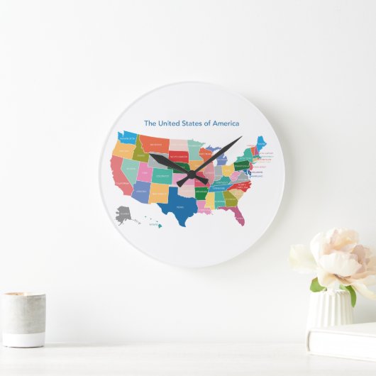 VS-kaart op klok (Huis)