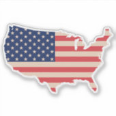 VS-kaart Sticker (Voorkant)