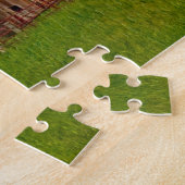 VS, Kansas. Oude rode schuur Legpuzzel (Zijkant)