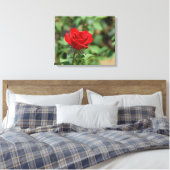 VS, Kansas, Red Rose Canvas Afdruk (Insitu (Slaapkamer))