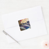 VS, Kentucky, Bowling Green: National Corvette 2 Vierkante Sticker (Envelop)