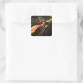 VS, Kentucky, Bowling Green: National Corvette 4 Vierkante Sticker (Tas)
