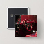 VS, Kentucky, Bowling Green: National Corvette Vierkante Button 5,1 Cm (Voorkant /achterkant)