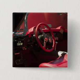 VS, Kentucky, Bowling Green: National Corvette Vierkante Button 5,1 Cm