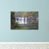 VS - Kentucky. Cumberland Falls op de Canvas Afdruk (Insitu (Houten vloer))