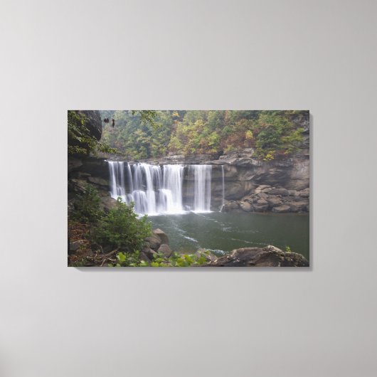 VS - Kentucky. Cumberland Falls op de Canvas Afdruk (Voorkant)