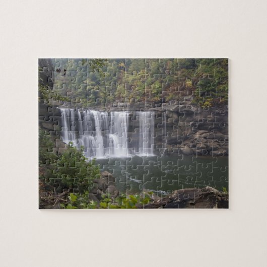VS - Kentucky. Cumberland Falls op de Legpuzzel (Horizontaal)