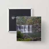 VS - Kentucky. Cumberland Falls op de Vierkante Button 5,1 Cm (Voorkant /achterkant)