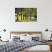 VS, Kentucky, Lexington. Rij bomen en Canvas Afdruk (Insitu (Slaapkamer))