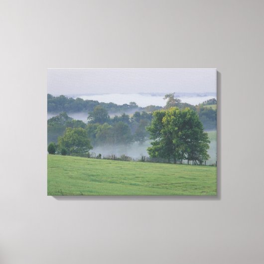 VS, Kentucky. Rollende heuvels van de Bluegrass Canvas Afdruk (Voorkant)