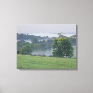 VS, Kentucky. Rollende heuvels van de Bluegrass Canvas Afdruk