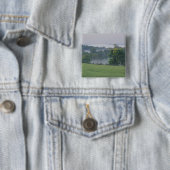VS, Kentucky. Rollende heuvels van de Bluegrass Vierkante Button 5,1 Cm (In situ)