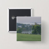 VS, Kentucky. Rollende heuvels van de Bluegrass Vierkante Button 5,1 Cm (Voorkant /achterkant)