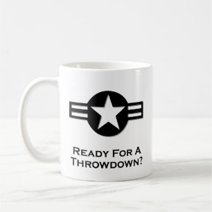 VS Klaar voor een Throwdown zwart Koffiemok