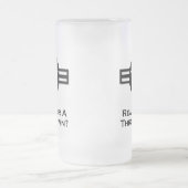 VS Klaar voor een Throwdown zwart Matglas Bierpul (Center)