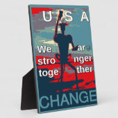 VS laatste change campagne slogan Fotoplaat (Zijkant)