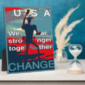 VS laatste change campagne slogan Fotoplaat (Zijkant)