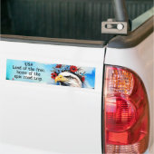VS Land van het gratis huis van de epische roadtri Bumpersticker (Op Truck)
