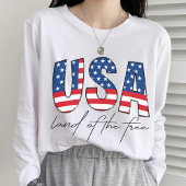 VS Land van het Vrije Shirt, Patriottisch 4 juli T-shirt