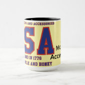 VS land voor melk en honing Mok (Midden)