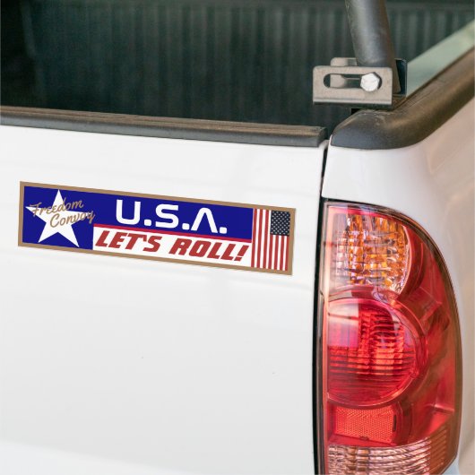 VS Laten we Roll! Bumpersticker (Op Truck)