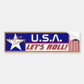 VS Laten we Roll! Bumpersticker (Voorkant)