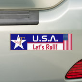 VS Laten we Roll! Bumpersticker (Op auto)