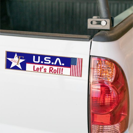 VS Laten we Roll! Bumpersticker (Op Truck)