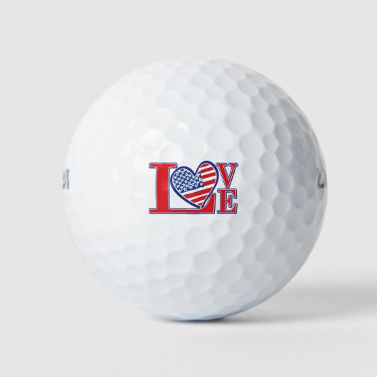 VS Liefdeshart Golfballen (Voorkant)