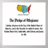 VS Logo Pledge of Allegiance Poster (Voorkant)