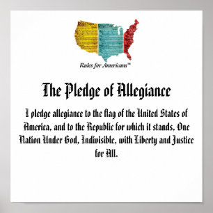 VS Logo Pledge of Allegiance Poster