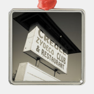 VS, Louisiana, Henderson. Creole Zydeco-muziek Metalen Ornament