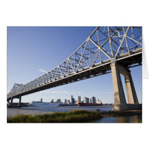 VS, Louisiana, New Orleans. Silhouet vanaf de 2