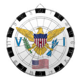 VS Maagdeneilanden Dartboard & Flag/game board Dartbord (Voorkant)