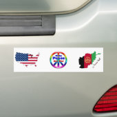 VS "Maak vrede geen oorlog" Afghanistan Bumpersticker (Op auto)