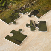 VS; Maine; Acadia NP. Herfstreflecties bij 2 Legpuzzel (Zijkant)