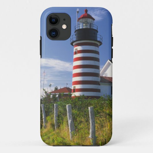 VS, Maine, Lubec. West Quoddy Head Lighthouse Case-Mate iPhone Case (Achterkant)