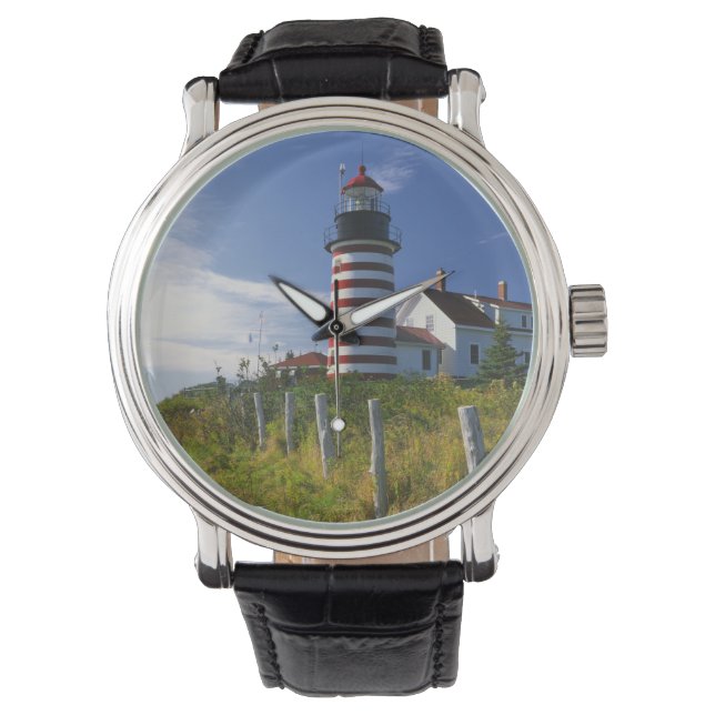 VS, Maine, Lubec. West Quoddy Head Lighthouse Horloge (Voorkant)