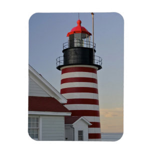 VS, Maine, Lubec. West Quoddy Head Lighthouse, Magneet