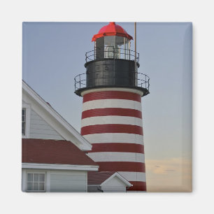 VS, Maine, Lubec. West Quoddy Head Lighthouse, Magneet